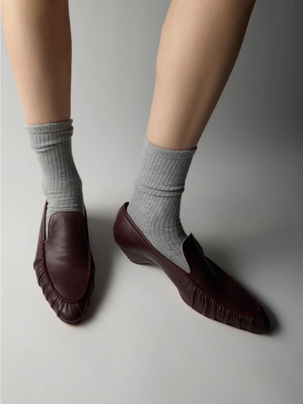 Tibi Fred Loafer in Burgundy size 42